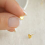 9ct Gold Heart Micro Stud Earrings – 4mm, thumbnail 1 of 9