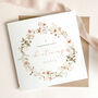 Pink Floral Personalised Christenng Card, thumbnail 3 of 4