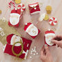 Red Santa Shaped Christmas Advent Calendar Boxes, thumbnail 1 of 3