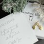 Christmas Gift For Daughter Heart Earrings With Card, thumbnail 4 of 5