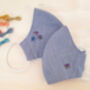 Embroidered Butterflies Face Mask, thumbnail 3 of 4