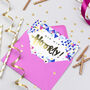 'Hip Hip Hooray!' Gold Foil Confetti Card, thumbnail 2 of 2