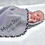 Personalised Spotty Trim Blanket, thumbnail 2 of 12