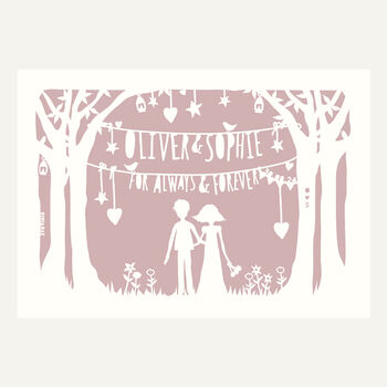Personalised Wedding Card, Large A5, 4 of 6