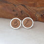 Personalised Initial Wooden Cufflinks, thumbnail 5 of 7