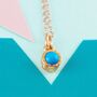 Turquoise Sterling Silver December Birthstone Pendant Necklace, thumbnail 7 of 10