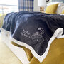 Personalised Embroidered Photo Charcoal Sherpa Blanket, thumbnail 8 of 8