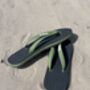 Granite Grey Natural Rubber Flip Flops, thumbnail 8 of 12