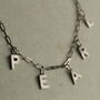 Silver Sunburst Name Necklace, thumbnail 1 of 8
