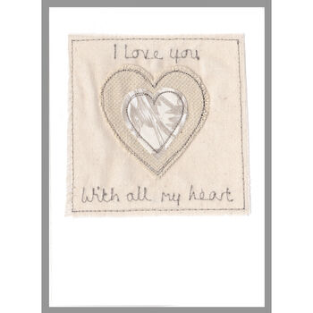 Personalised Love Heart Romance Or Anniversary Card, 4 of 12