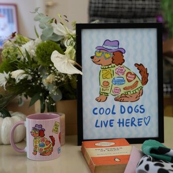 Dog Patch Mug – Fun Dog Lover Coffee Cup, 4 of 4