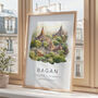 Myanmar Travel Print Of Bagan Temples, thumbnail 3 of 7