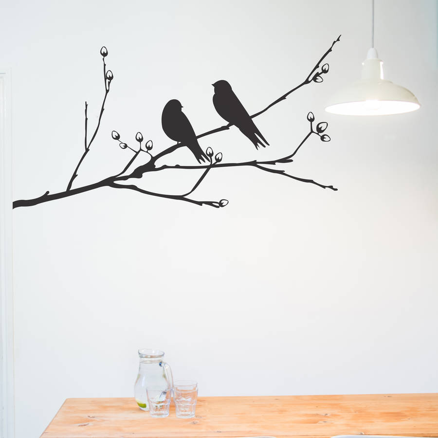Birds On A Branch Wall Sticker, 1 of 4