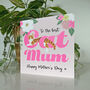 Cat Mum Happy Mother's Day Ginger And White Cat Card, thumbnail 2 of 2