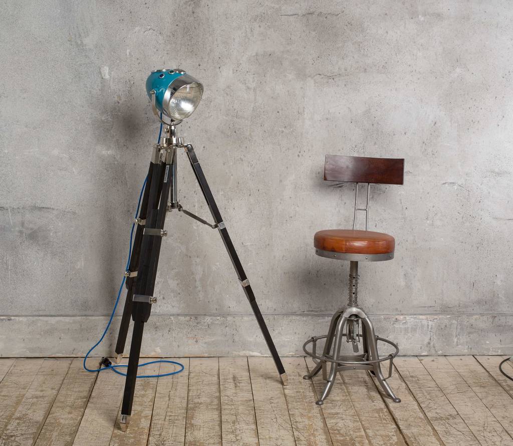 Highway Star Retro Tripod Motorcycle Headlight Lamp By Reason Season