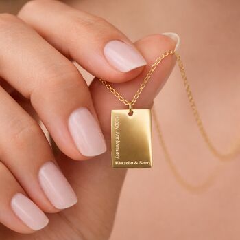 Gifts For Women Personalised Engraved Necklace, 3 of 11