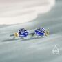 Sterling Silver Blue Tang Fish Stud Earring, thumbnail 1 of 12