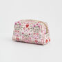 Penelope Floral Heart Pink Cosmetic Pouch, thumbnail 5 of 7