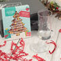 Christmas Reindeer Highball Glass And Gift Boxed Set, thumbnail 3 of 9