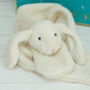 Cream Plush Bunny Soft Scarf, thumbnail 2 of 5