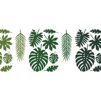 Green Tropical Leaf Decorations, 2 of 12