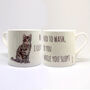 Naughty Cat Bone China Mug, thumbnail 1 of 5
