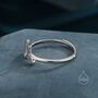 Sterling Silver Tiny Ribbon Bow Ring, thumbnail 4 of 12