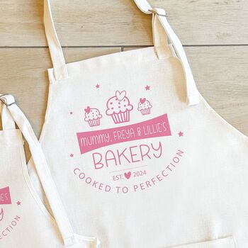 Personalised Mother Daughter Matching Baking Aprons, 3 of 4