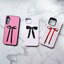 Red Ribbon Personalised Phone Case, thumbnail 2 of 6