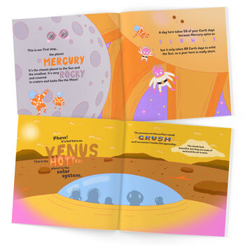 Personalised Space Themed Story Book, 6 of 9