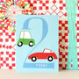 Mini Cars 2nd Birthday Card, thumbnail 1 of 4