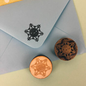 Kawaii Winter Snowflake Polymer Stamp, 6 of 6