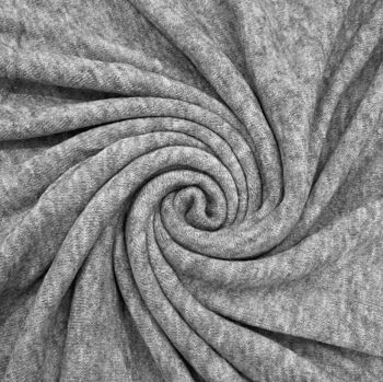 Heather Grey Wool Blend Knit Poncho, 2 of 4