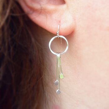 Silver Droplets Earrings, 2 of 6