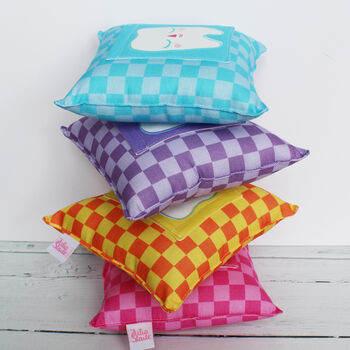 Checkerboard Tooth Fairy Cushion, 2 of 12