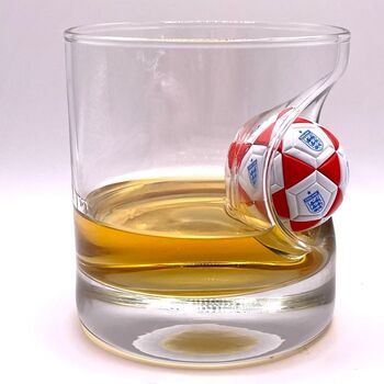 Personalised England Football Whisky Glass, 2 of 6