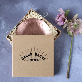 22nd Anniversary Gift Hand Forged Copper Dish, 6 of 8