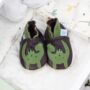 Dotty Fish Dinosaur Soft Leather Baby Shoes With Barefoot Soles, thumbnail 1 of 8