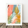 Colourful Abstract Leaf Art Print, thumbnail 7 of 10