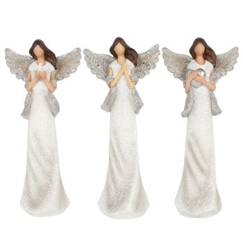 Set Of Three Guardian Angel Table Decoration Ornaments, 2 of 2