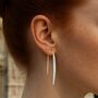 Gold Sterling Silver Chilli Pepper Earrings, thumbnail 5 of 10