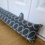 Personalised Draught Excluder With Filling With Hooks, thumbnail 8 of 12