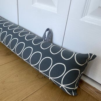 Personalised Draught Excluder With Filling And Hoops, 7 of 10