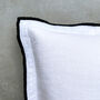 Laurie Linen Embroidered Cushion, thumbnail 3 of 8