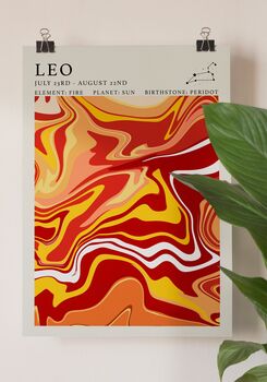 Leo Astrology Print, 2 of 4