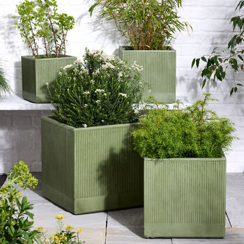 Agri Green Ribbed Planter, 9 of 9