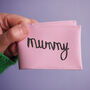 Mum's Leather Cardholder With Personalised Handwriting, thumbnail 1 of 7