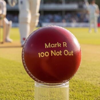 Personalised Vintage Leather Cricket Ball, 12 of 12