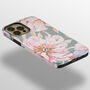 Pastel Peony Green Tough Case For iPhone, thumbnail 2 of 4