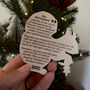 Woodland Squirrel Wooden Decoration Keepsake, thumbnail 2 of 4